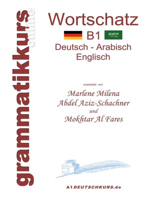cover image of Wörterbuch B1 Deutsch-Arabisch-Englisch